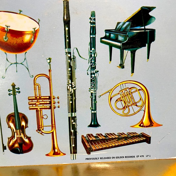 RETRO 1966 GOLDEN VINYL RECORD A CHILD’S INTRODUCTION TO THE ORCHESTRA #2068 7” - Picture 7 of 16